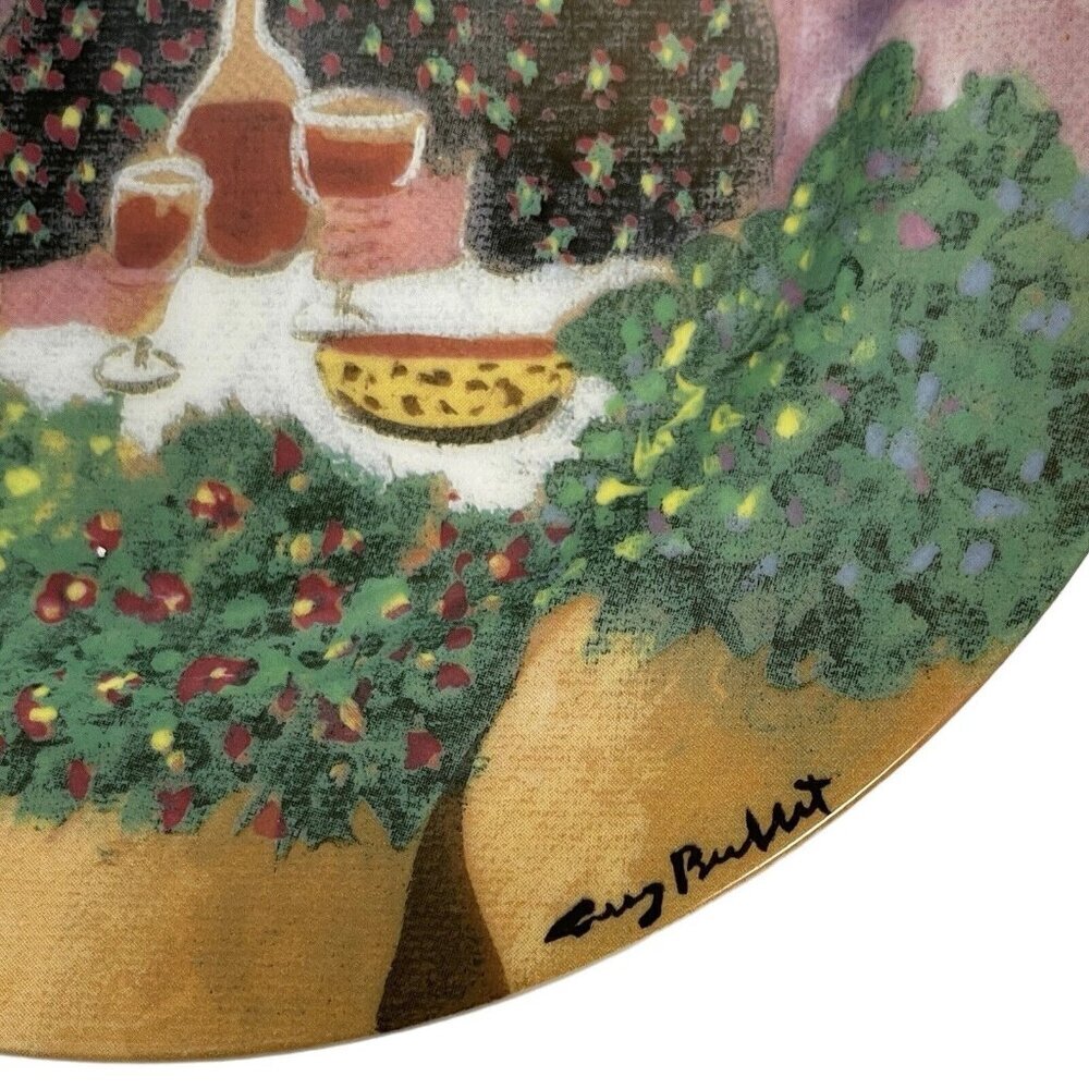 GBC Van Gogh Amoureux Salad Dessert Plates Set of 2 "Bouillabaisse, Rendez-Vous" - Picture 7 of 11